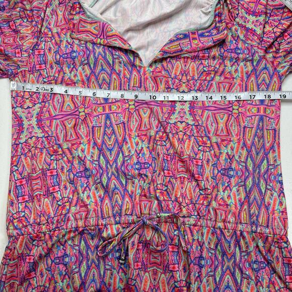 Nanette Lepore Swim Cover Up Women's Small Multicolor Geometric Tunic Dress‎ - Picture 9 of 13